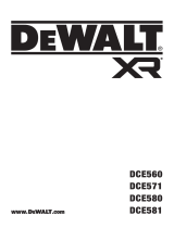 DeWalt DCE560D1 Kullanım kılavuzu
