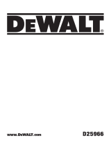 DeWalt D25966 Kullanım kılavuzu