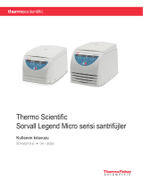 Thermo Fisher Scientific Sorvall Legend Micro Series Kullanma talimatları