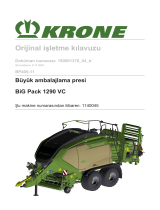 Krone BA BiG Pack 1290 VC (BP405-11) Kullanma talimatları