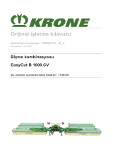 Krone BA EasyCut B 1000 CV Kullanma talimatları