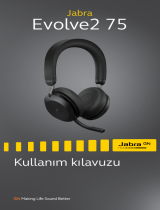 Jabra Evolve2 75 - USB-C MS Teams - Beige Kullanım kılavuzu