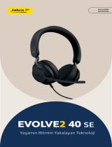 Jabra Evolve2 40 SE USB-C, MS Stereo Kullanım kılavuzu