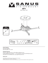 Sanus Systems VP1 Kullanım kılavuzu