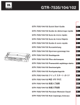 JBL GTR-7535/104/102 Hızlı başlangıç ​​Kılavuzu